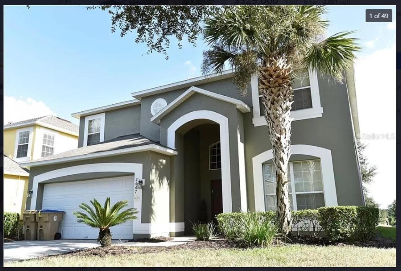 7 Bedroom, 6 Bath And Pool Near Disney In Emerald Island 4 King Master Suites Kissimmee Exterior photo